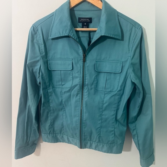 Jones New York Jackets & Blazers - Jones New York Teal Jacket